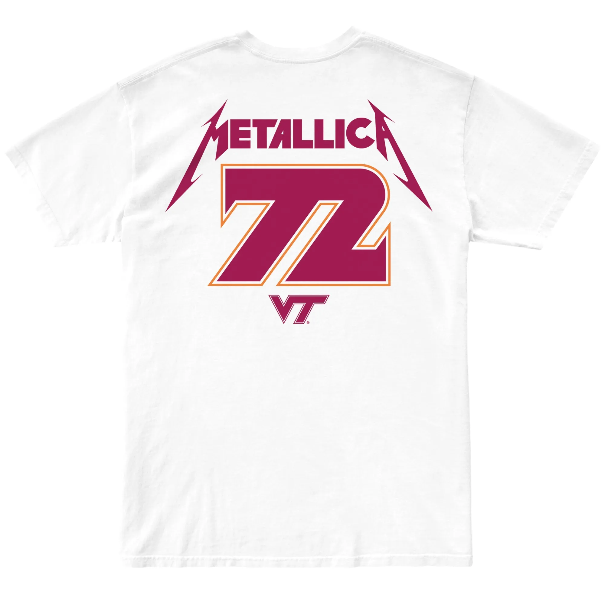 72 Seasons Virginia Tech x Metallica 100% Cotton Tee