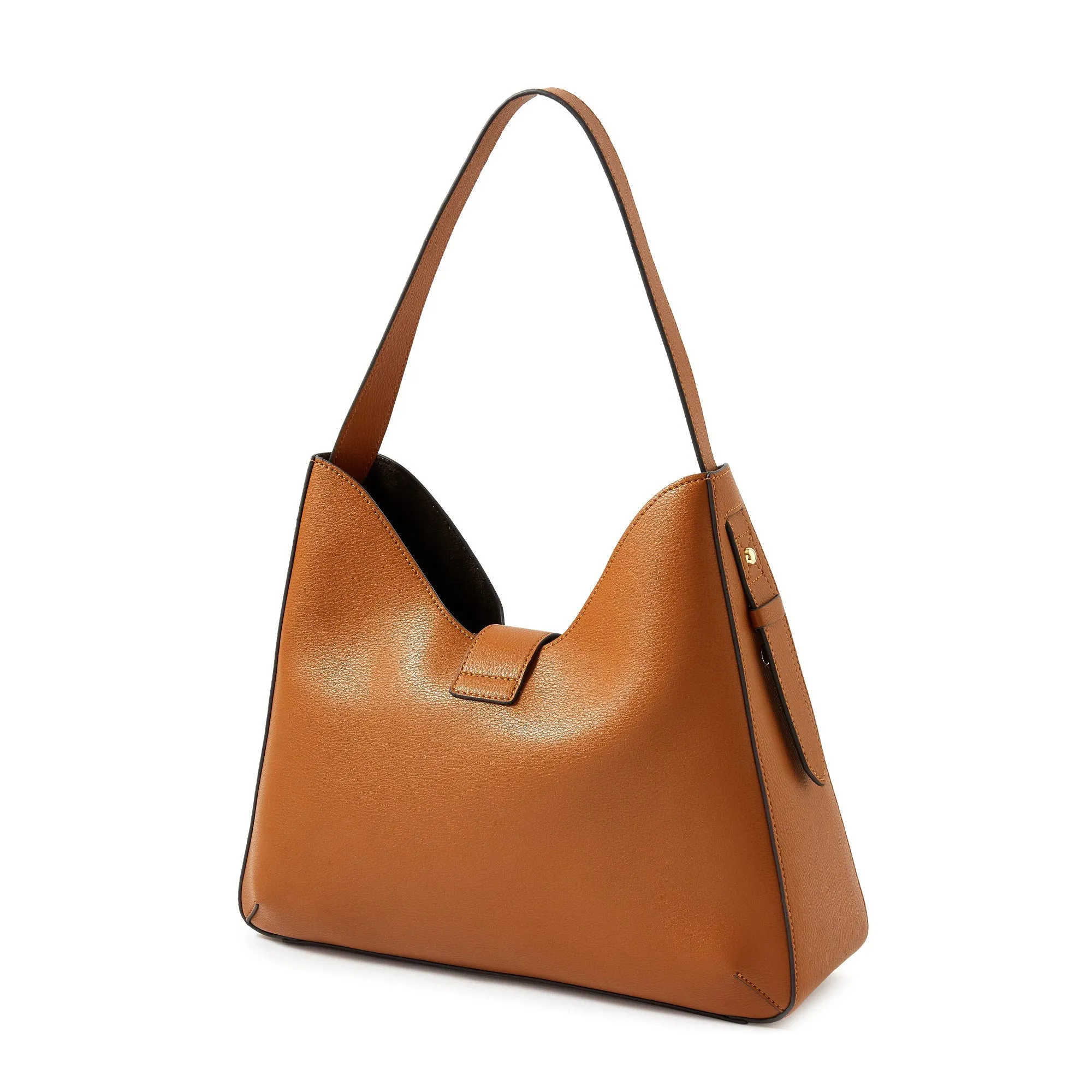Accessorize London women's Tan Talia Large Twistlock bag