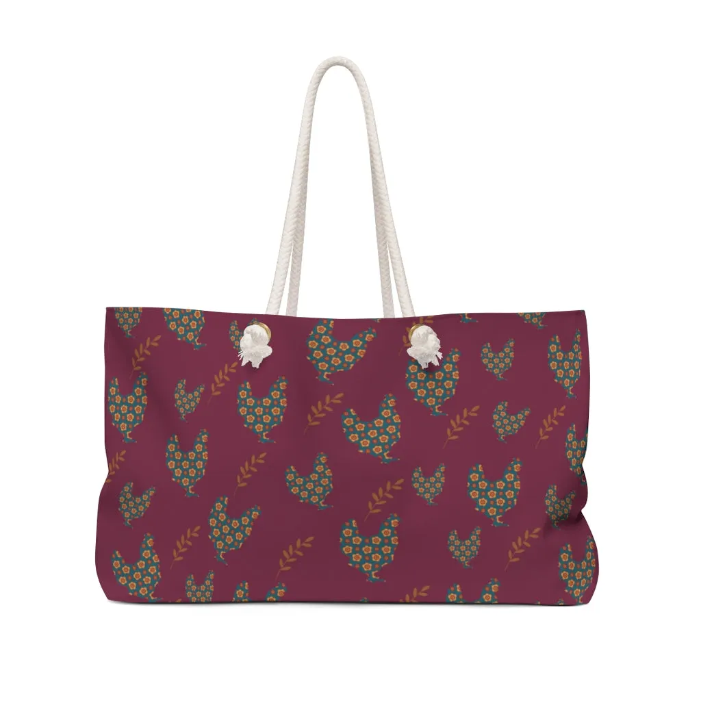 Farmhouse Bag / Rooster Weekender Bag