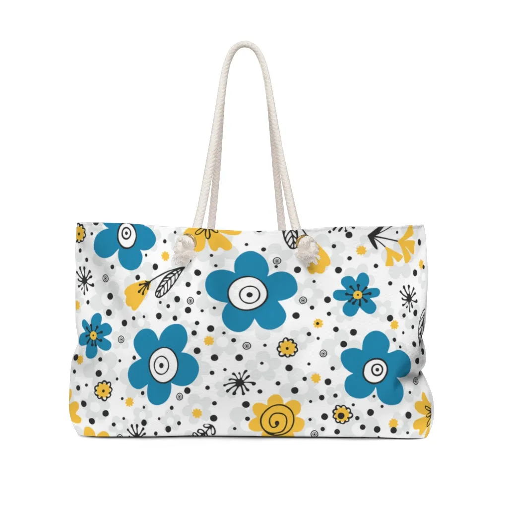 Floral Weekender Bag / Floral Overnight Bag