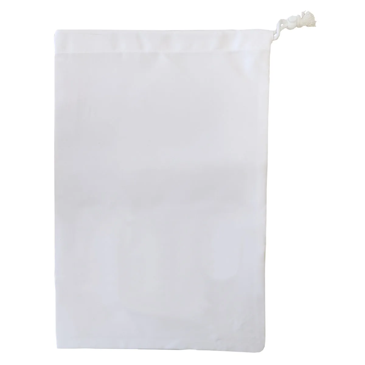 FULL CARTON - 100 x Premium Drawstrings with Stopper - Canvas - White - 30cm x 45cm