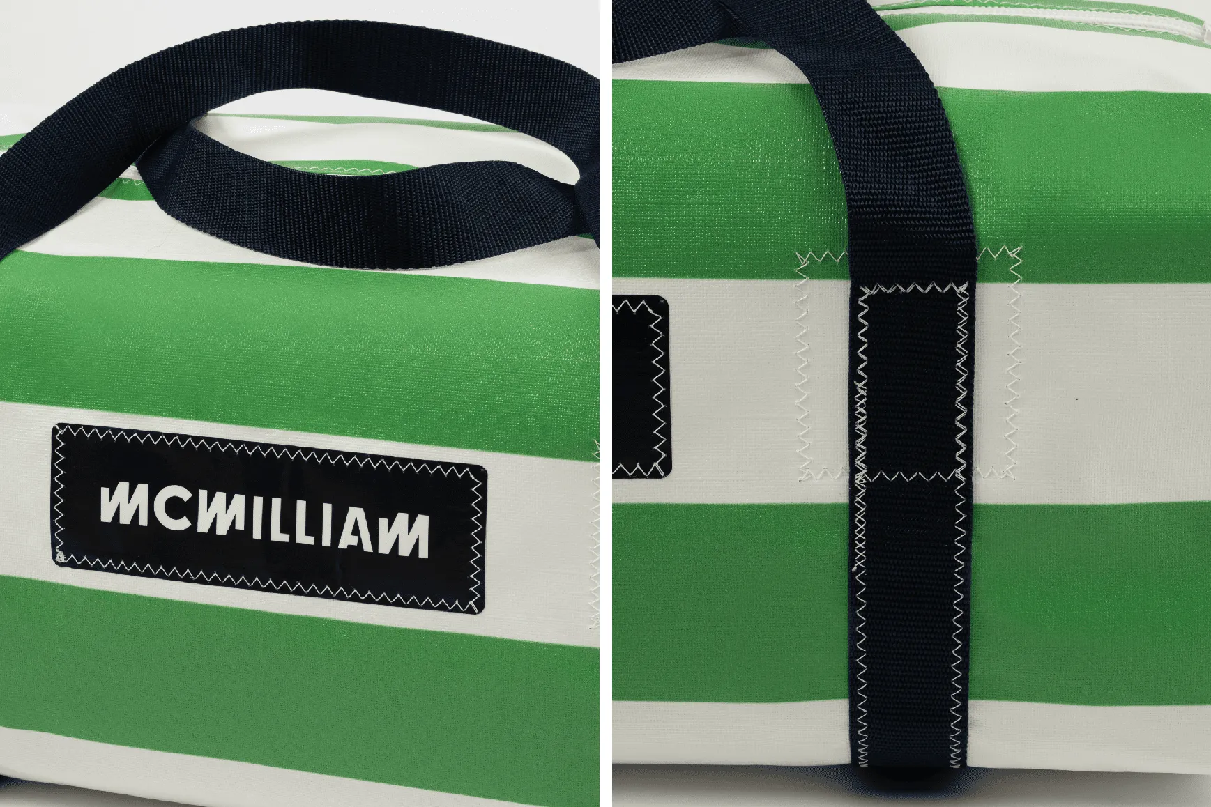 Green Large Holdall (50L) - Classic Stripe