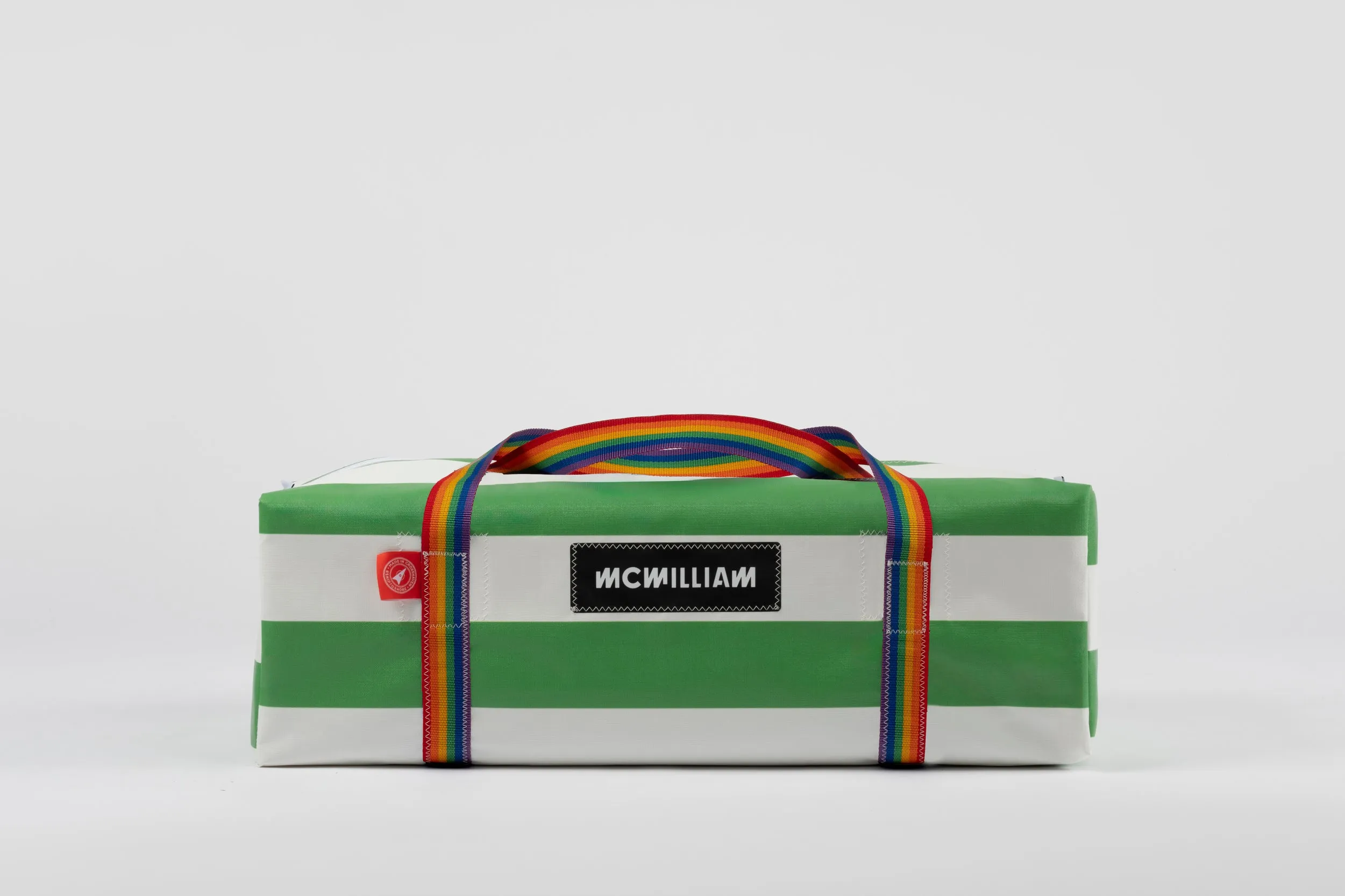Green Large Holdall (50L) - Classic Stripe