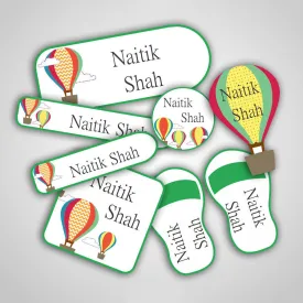 Hot Air Balloon Labels Super Saver Set