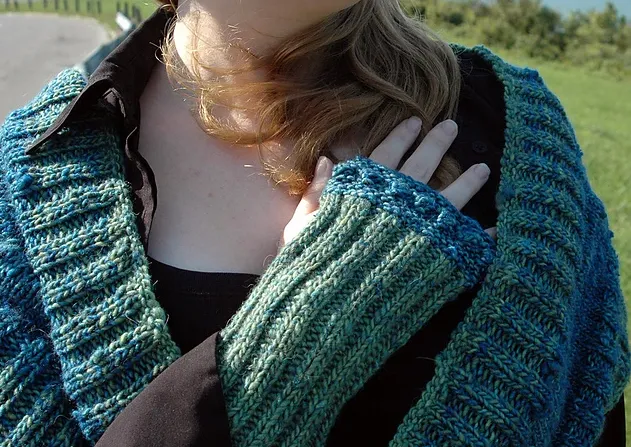 Katalin mitts and shawl pattern