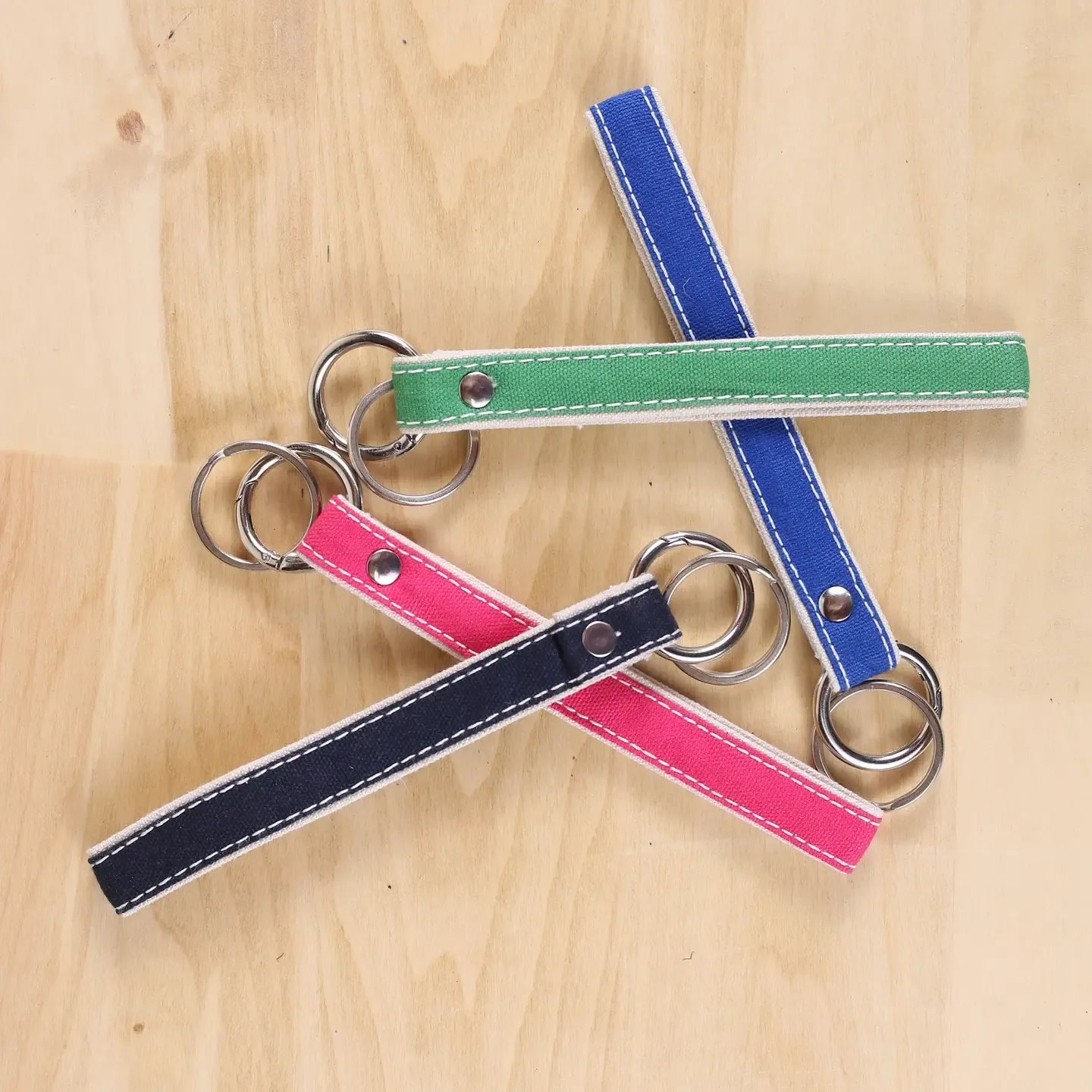 Key Fob Navy Wristlet