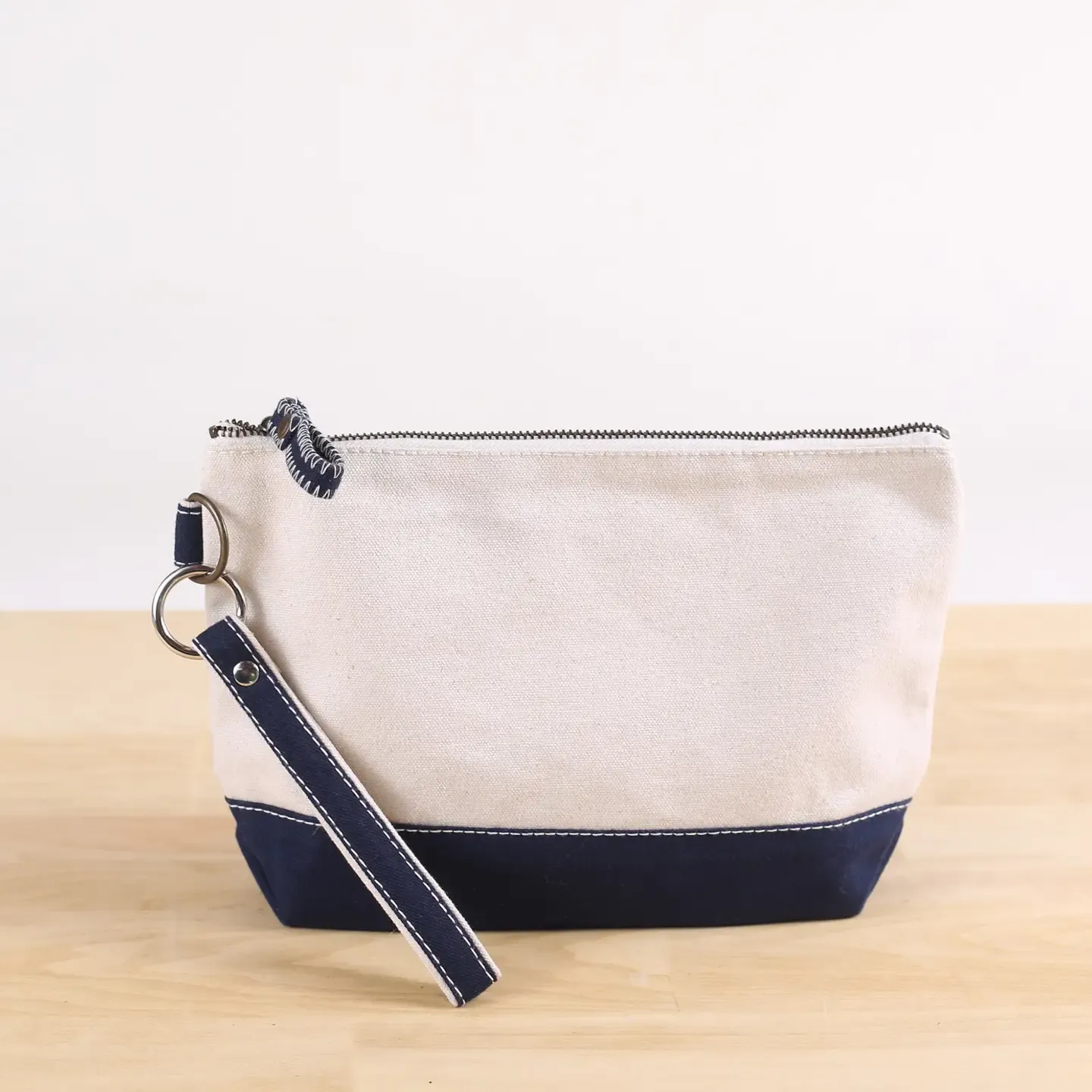 Key Fob Navy Wristlet