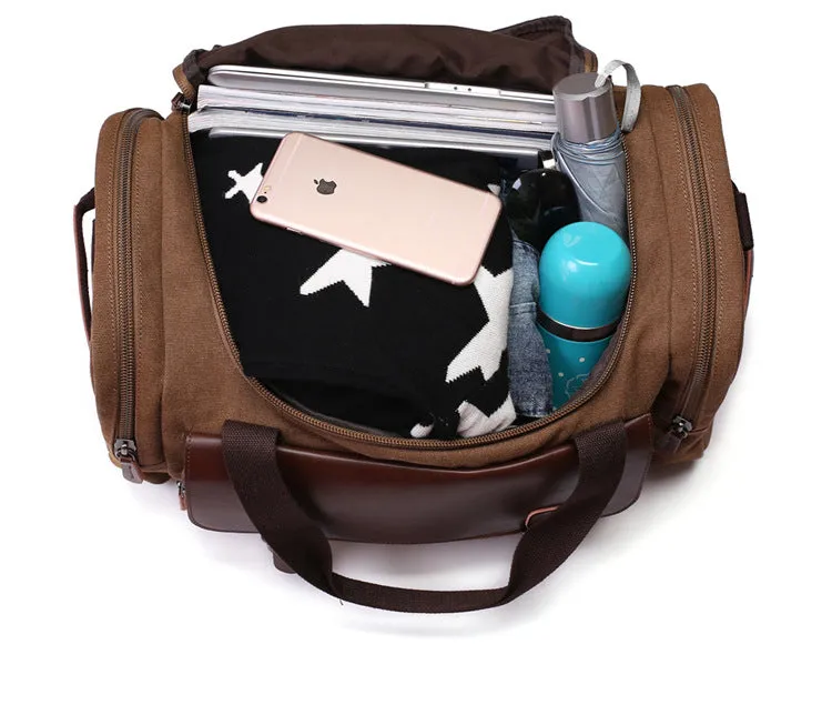 Large Capacity Canvas Traveling Duffel Bag