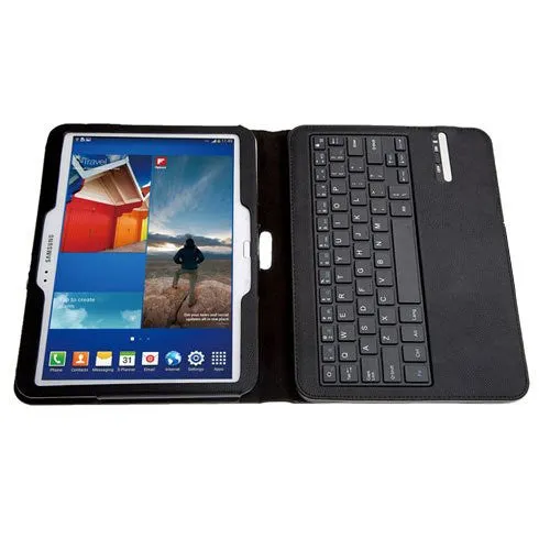 Leather Keyboard Case For Galaxy Tab 3 10.1 - Pink