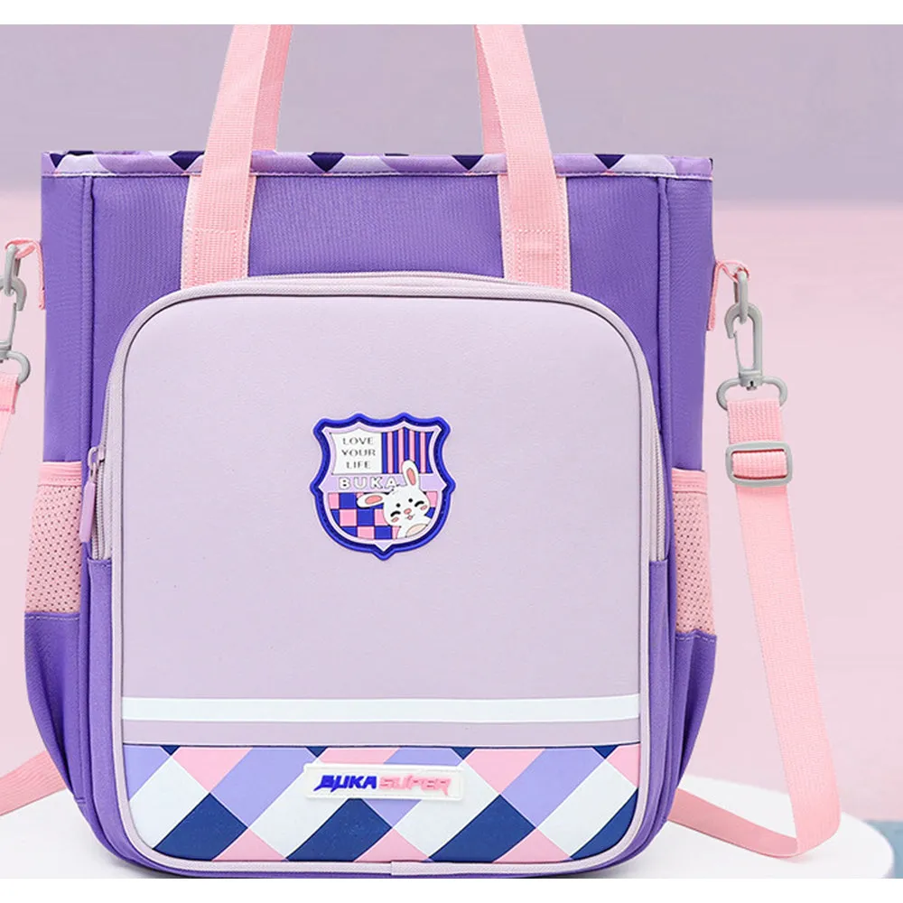 Little Surprise Box, Purple Soccer Theme Shoulder/Backpack Style Bag For Kids