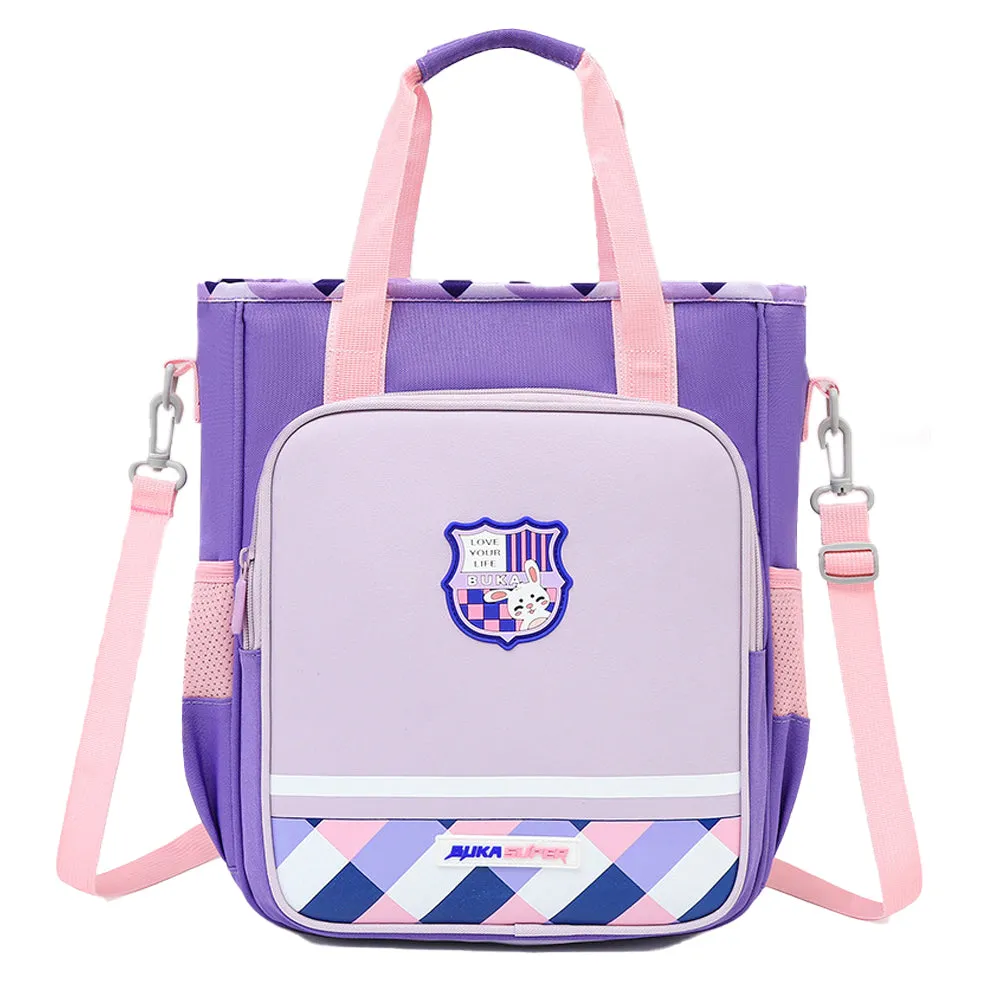 Little Surprise Box, Purple Soccer Theme Shoulder/Backpack Style Bag For Kids