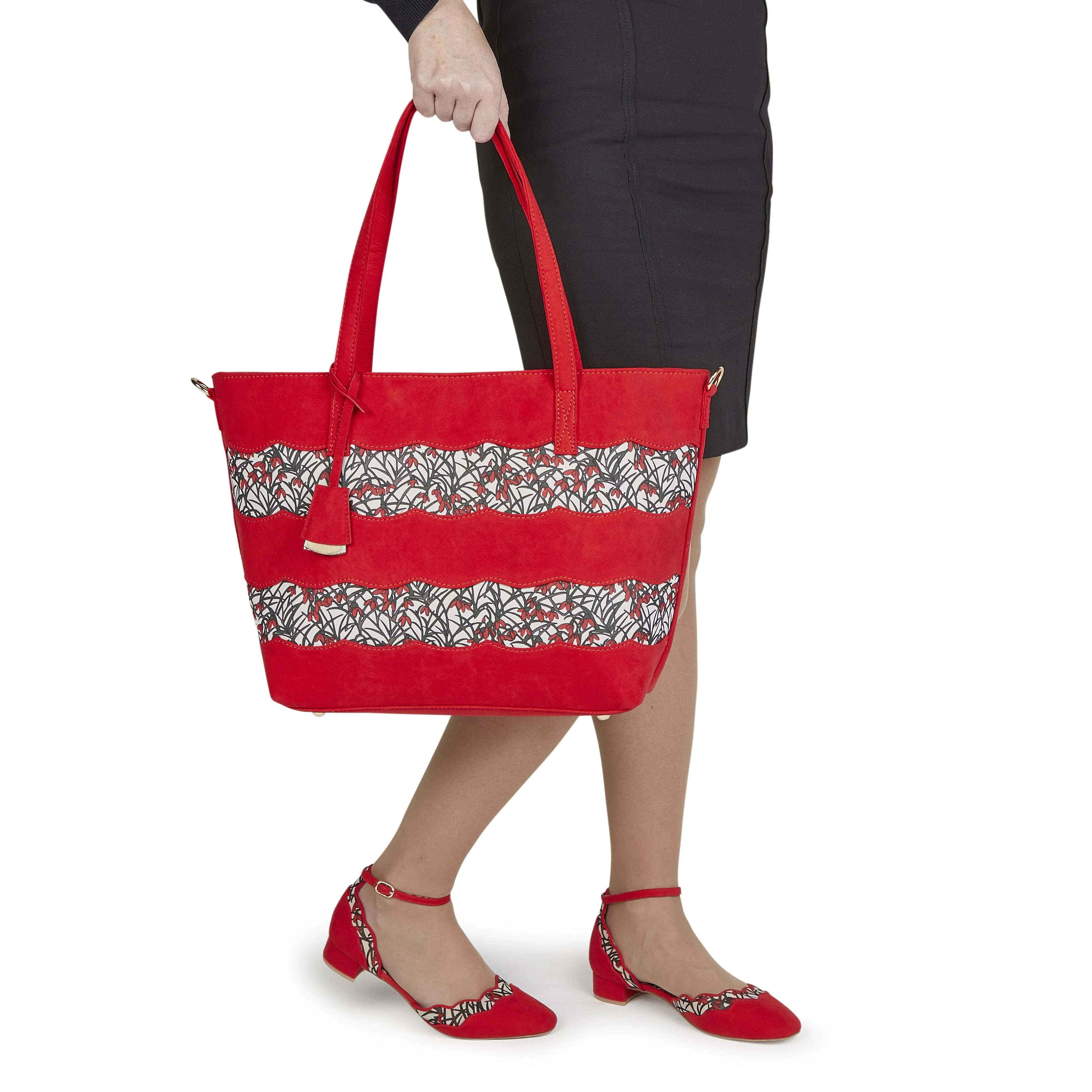 Mijas Red Large Bag (Matches Lydia Shoes) by Ruby Shoo