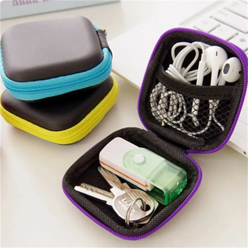 Mini Earphone Case Portable Earbuds Carrying Case