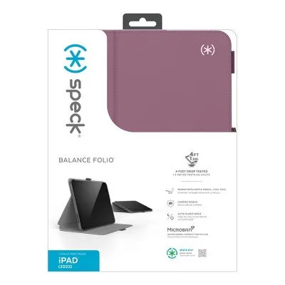 New - Speck Balance Folio "R" Protective Case for iPad 10.9" (10th Gen) - Plumberry Purple