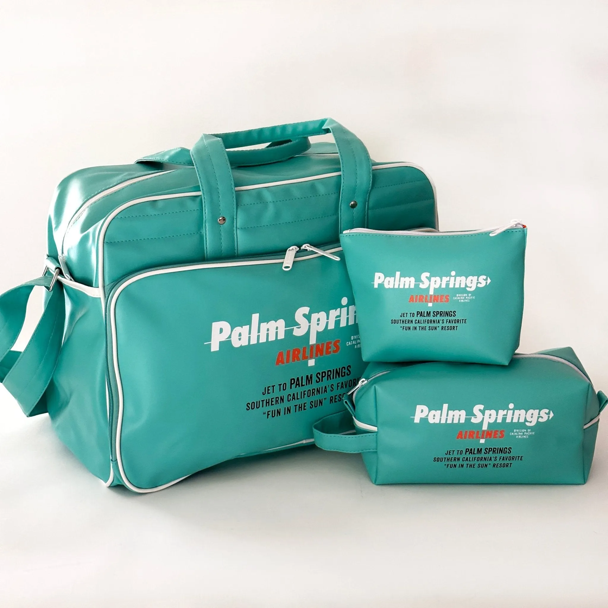 Palm Springs Airlines Toiletry Bag - Aqua