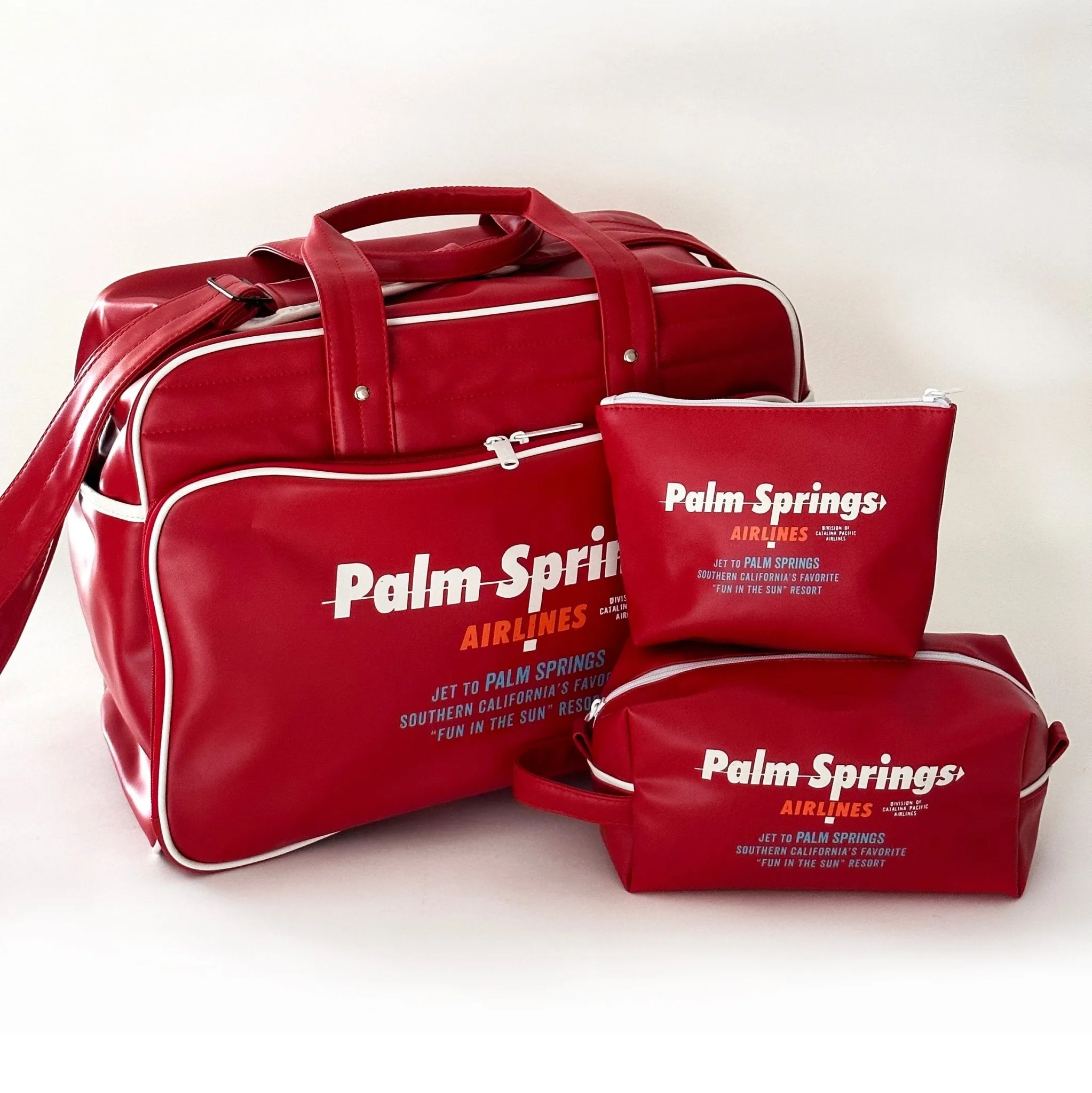 Palm Springs Airlines Toiletry Bag - Red