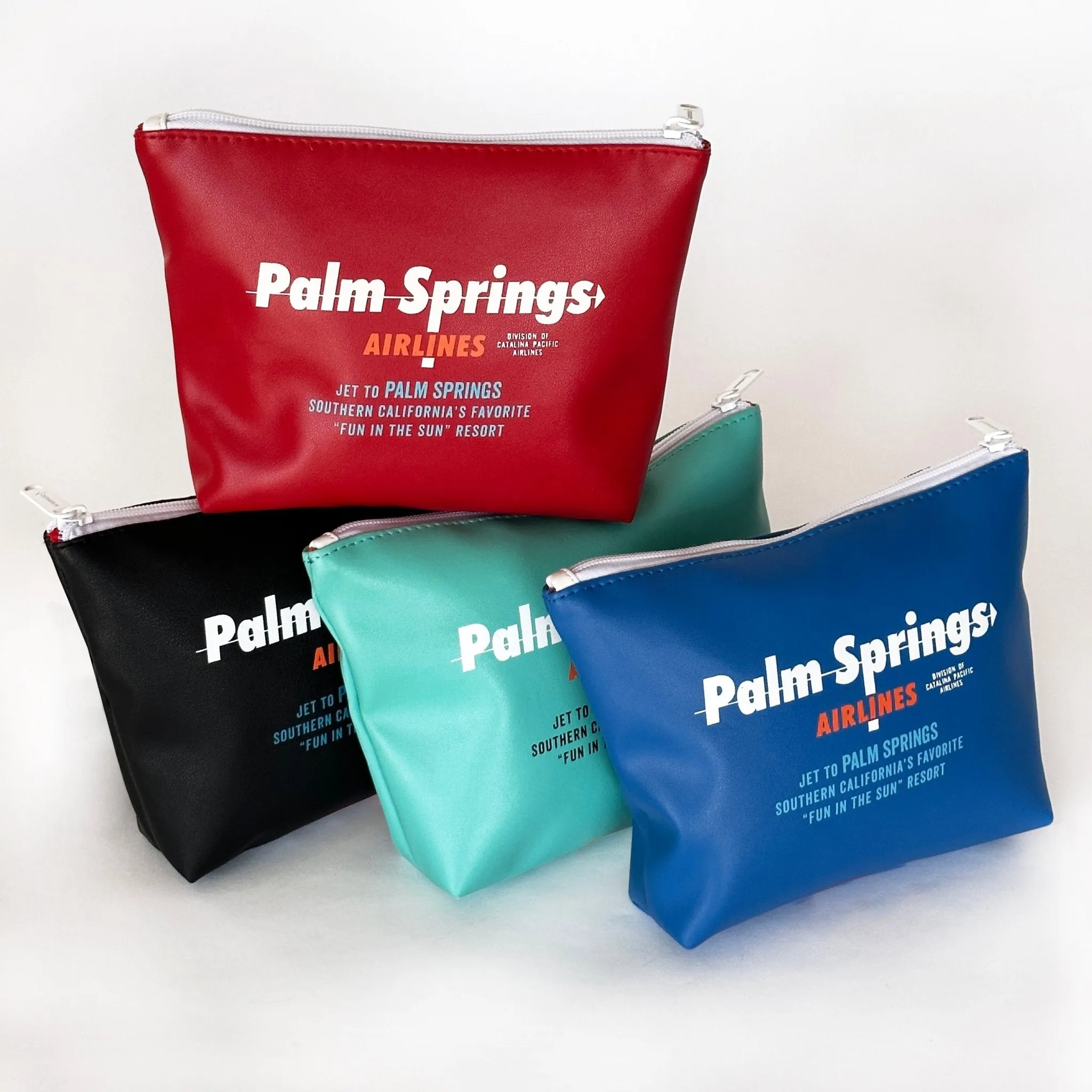 Palm Springs Airlines Travel Pouch  - Red