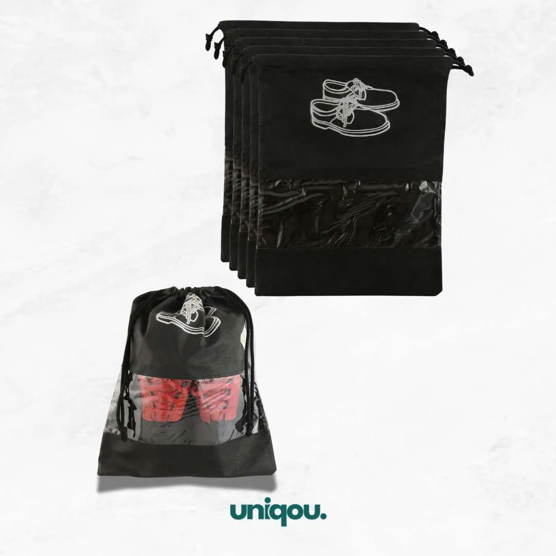 Portable Travel Shoe Bags (Pack of 5, 10) - Uniqou™