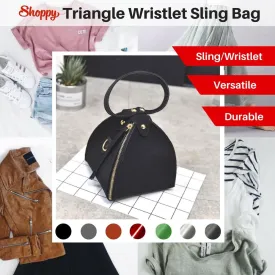 Shoppy Triangular Wristlets Slingbag