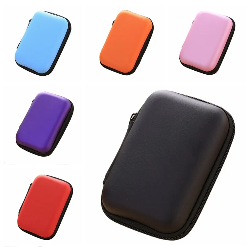 Small Electronic Cable Organizer Carry Case