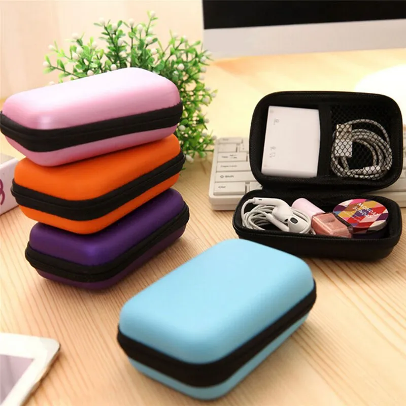 Small Electronic Cable Organizer Carry Case