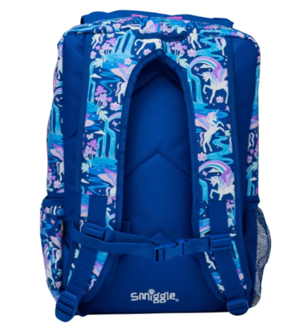 Smiggle Away Foldover Backpack - Navy