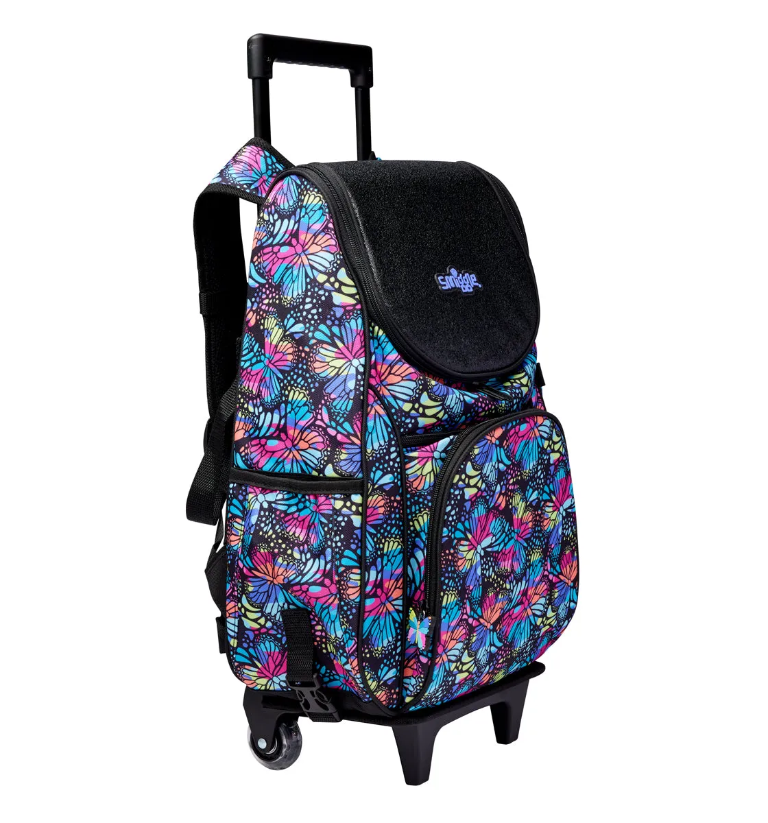 Smiggle  Vivid Access Trolley Backpack Black Mix, 3Y 