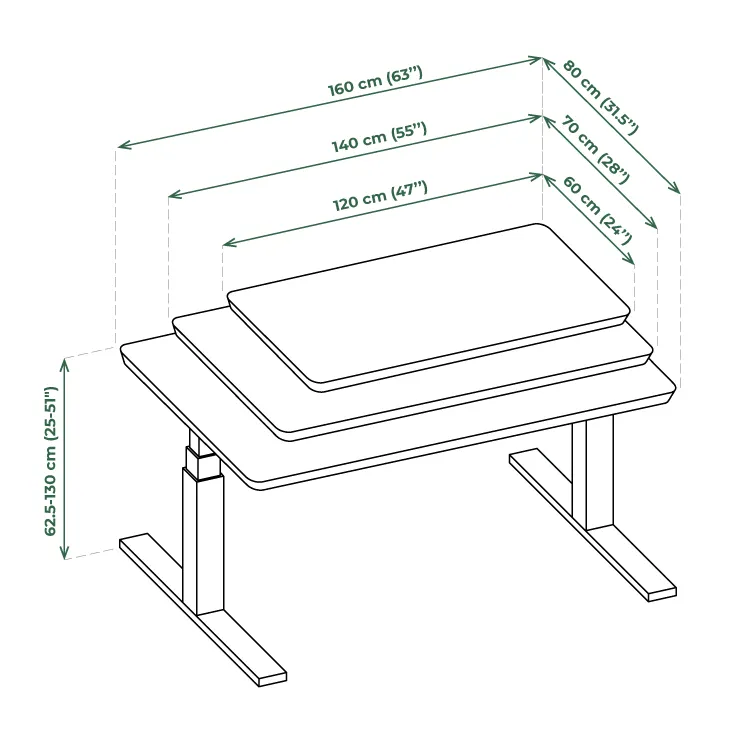 Standing Desk - Solid Wood