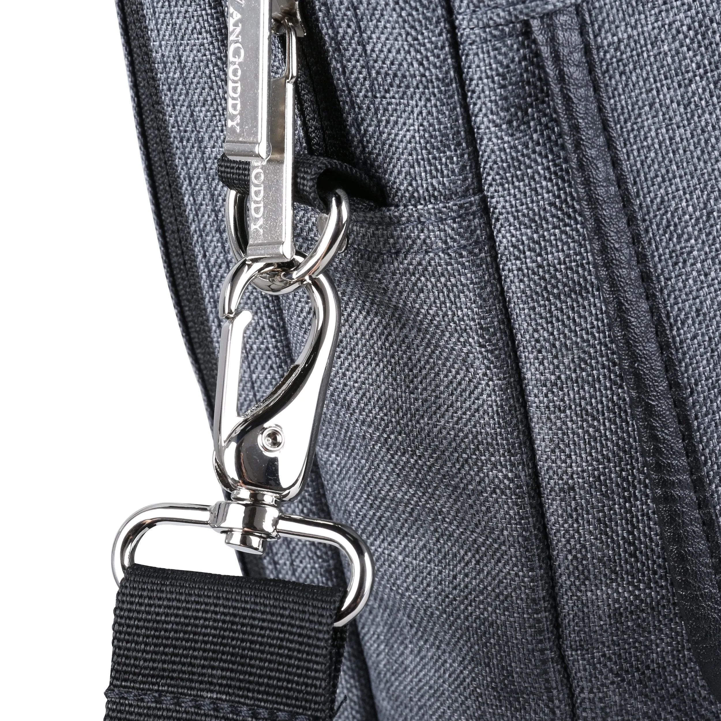 Vangoddy Chrono Grey Rugged Tote Crossbody Shoulder Bag for Lenovo Flex 3 | IdeaPad | ThinkPad E L P Series 15.6" Laptop   Sync and Charge Cable