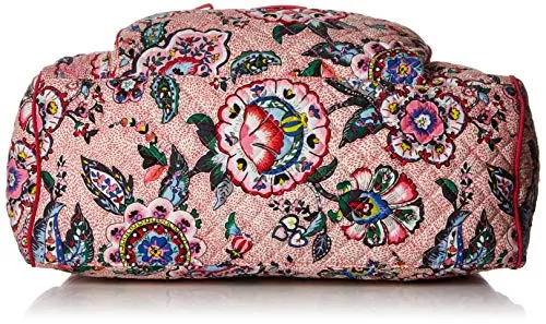 Vera Bradley womens Iconic Compact Weekender Travel Bag, Signature Cotton, Stitched Flowers, One Size