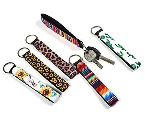 Wristlet Strap for Key, Wristlet Keychain Lanyard Holder 6 Pack