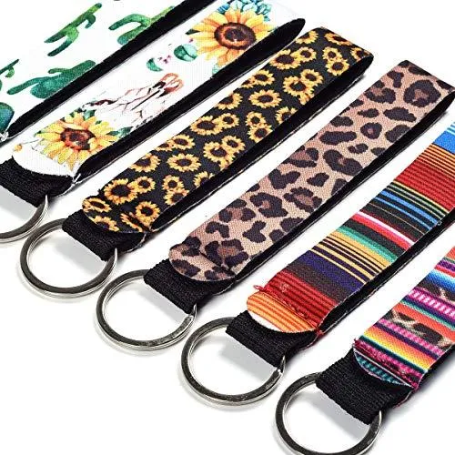 Wristlet Strap for Key, Wristlet Keychain Lanyard Holder 6 Pack