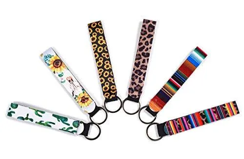 Wristlet Strap for Key, Wristlet Keychain Lanyard Holder 6 Pack