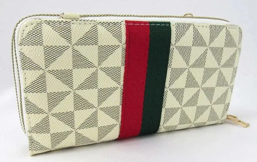 Wristlets Wallet Crossbody Double Zipper