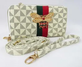 Wristlets Wallet Crossbody Double Zipper